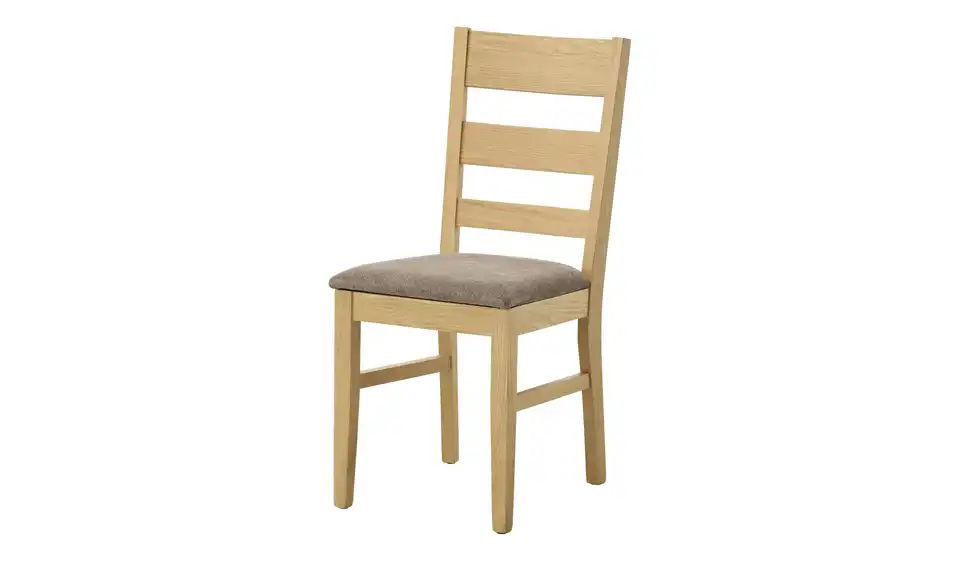 Esszimmerstuhl aus Eiche massiv Olaf BHT 42|92,5|56 cm, Webstoff