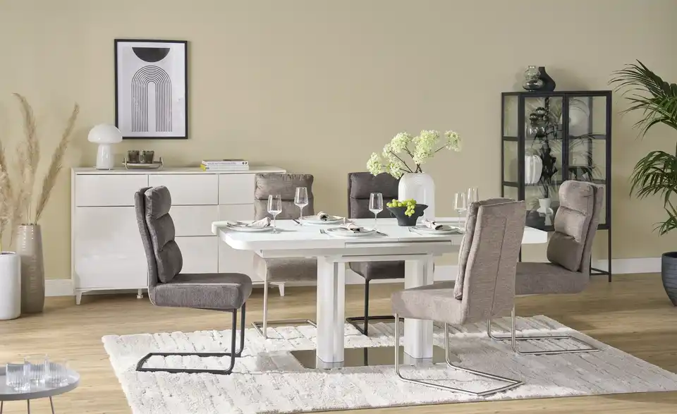 Schwingstuhl Tamme BHT 43|99|62 cm, Webstoff