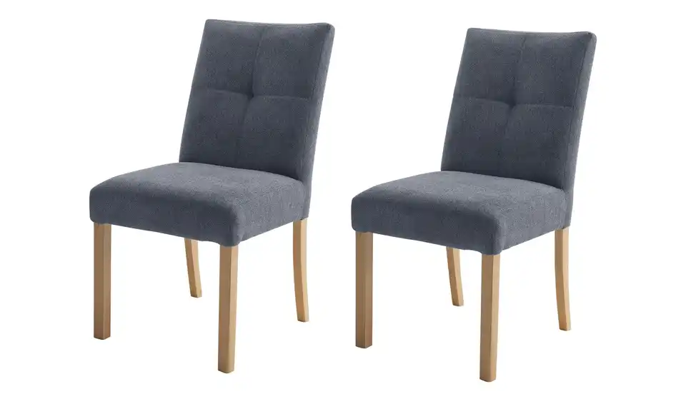 Woodford Esszimmerstuhl im 2er Set Tabby BHT 50|91|49 cm, Mikrofaser