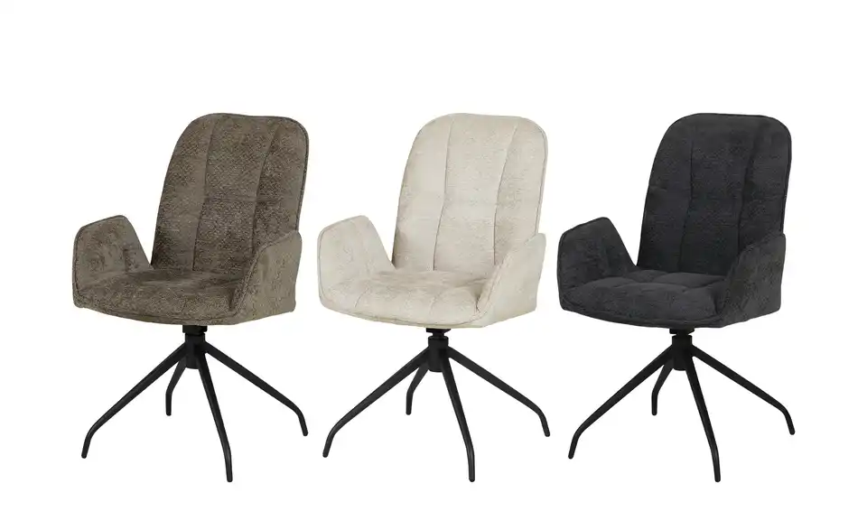 uno Armlehnstuhl drehbar Cooper BHT 58|92|63 cm, Mikrofaser