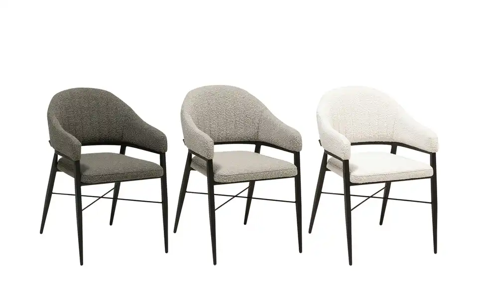 uno Armlehnstuhl Roma BHT 55,5|83|61,5 cm, Boucléstoff