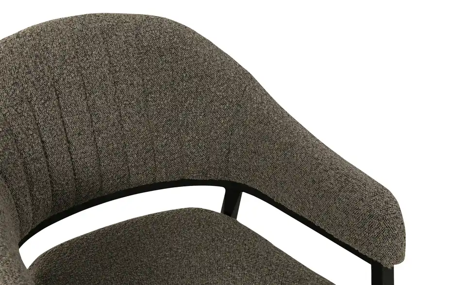 uno Armlehnstuhl Roma BHT 55,5|83|61,5 cm, Boucléstoff