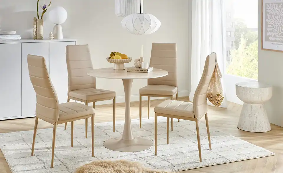 Esstisch Shiro H 76 cm, Ø 80 cm