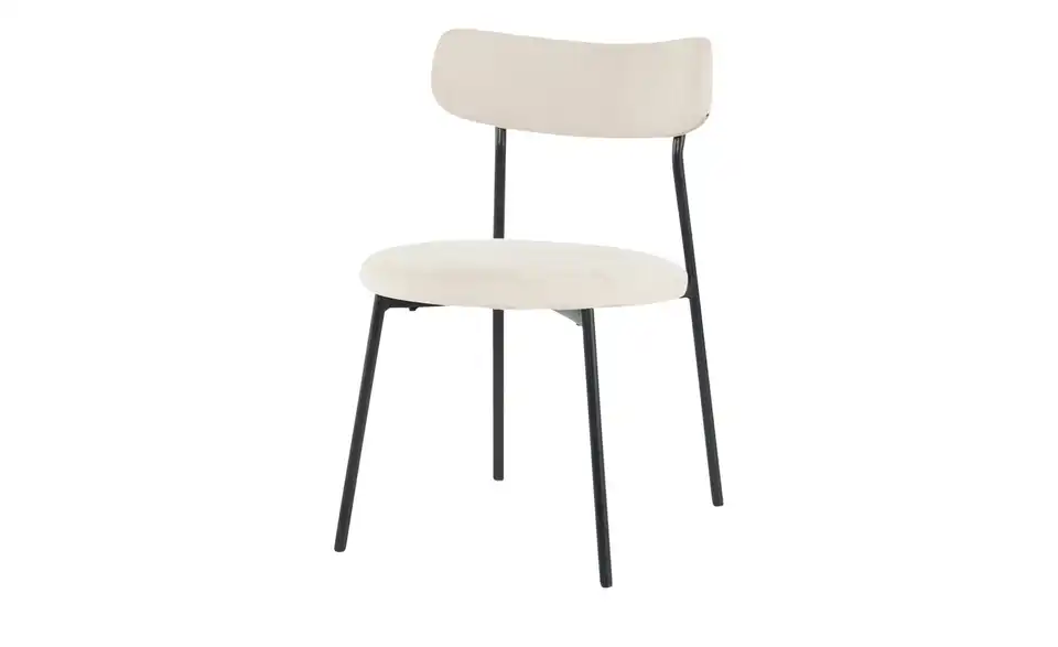 Polsterstuhl Luca BHT 45|80,5|54 cm, Webstoff fein