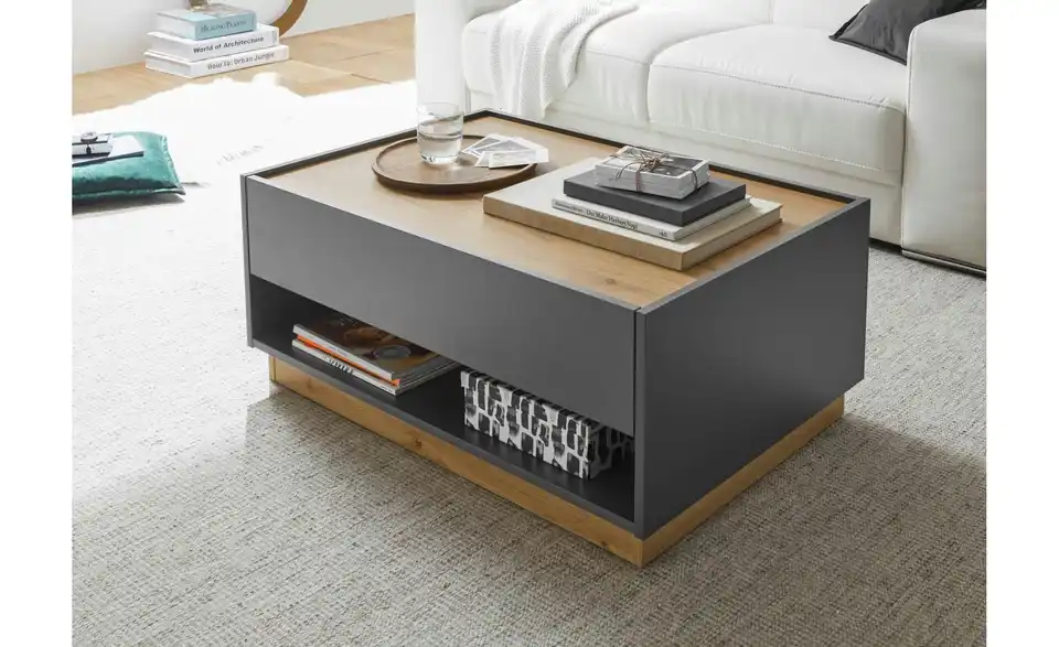 Couchtisch mit Stauraum Cande BHL 90|38|60 cm