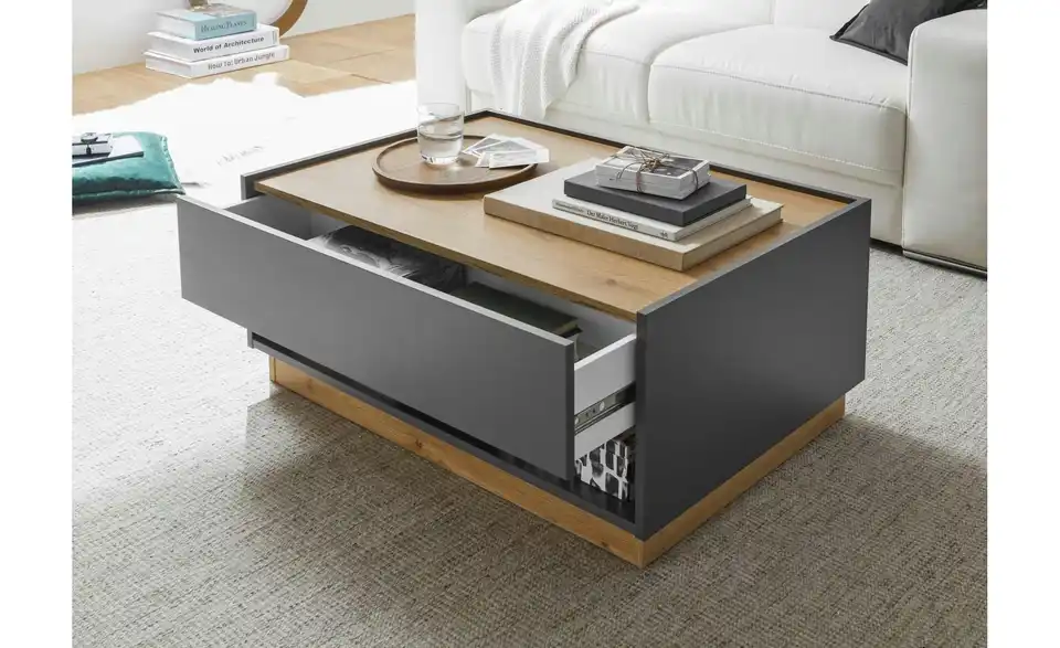 Couchtisch mit Stauraum Cande BHL 90|38|60 cm