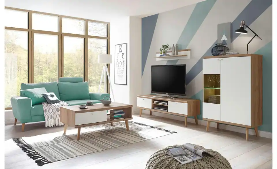 Couchtisch mit Schubkasten Lessay BHL 67|46|107 cm