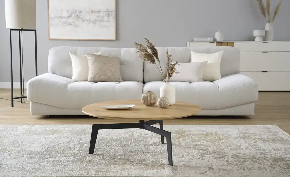 Jette Home Couchtisch Skip I H 40 cm, Ø 100 cm