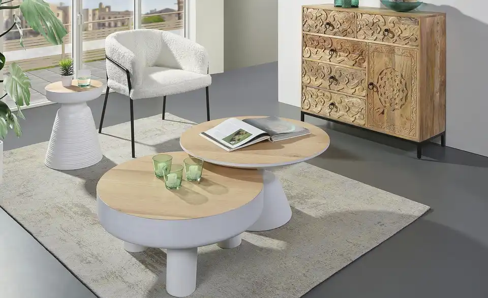 Couchtisch Darcy H 37 cm, Ø 76 cm