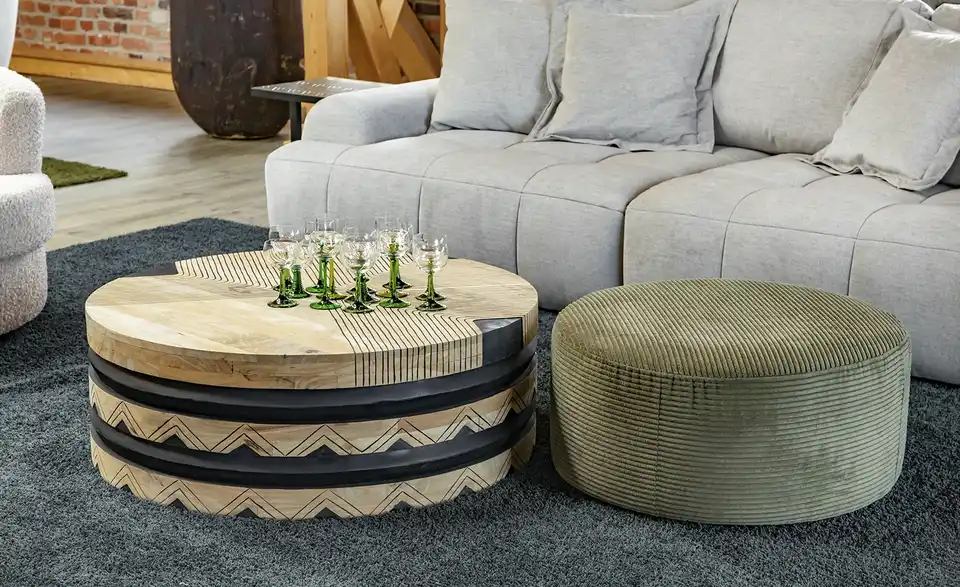 Couchtisch Groove H 35 cm, Ø 80 cm