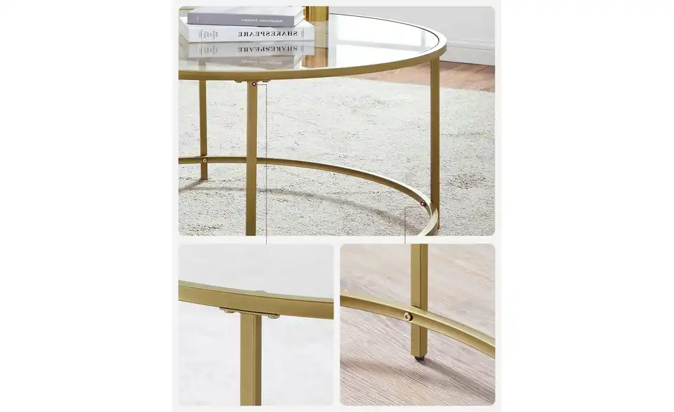 Couchtisch Binni BHL 84|45,5|84 cm