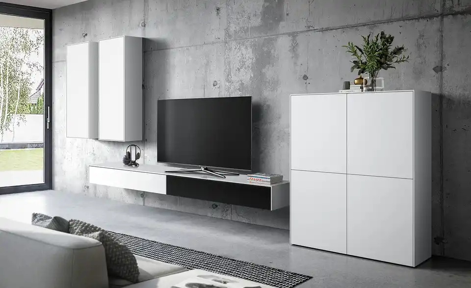 Hänge-TV-Lowboard Stream Premium BHT 240|22|43 cm