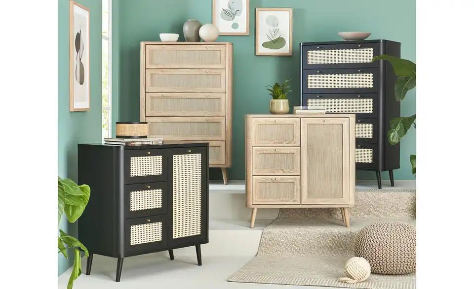 Roomers Kommode Rafia Premium BHT 81|126|40 cm