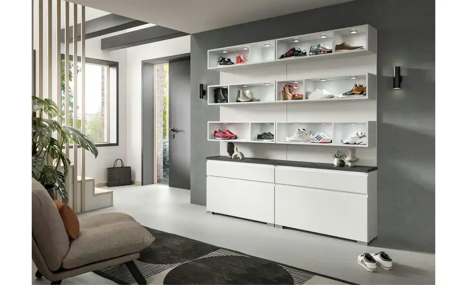 uno Schuhschrank 2 teilig BHT 95|192|27 cm