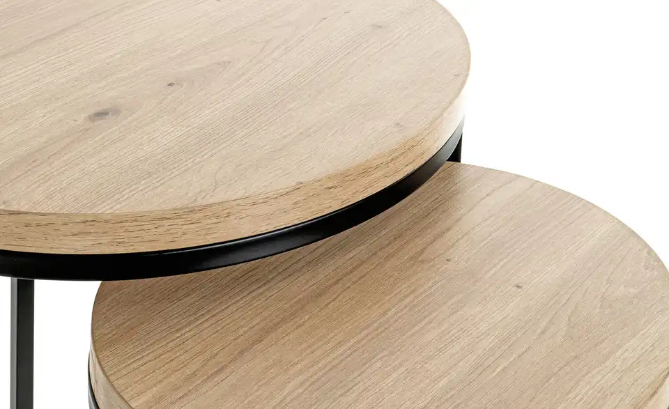 Beistelltisch 2er Set Haiger H 49 cm, Ø 45 cm