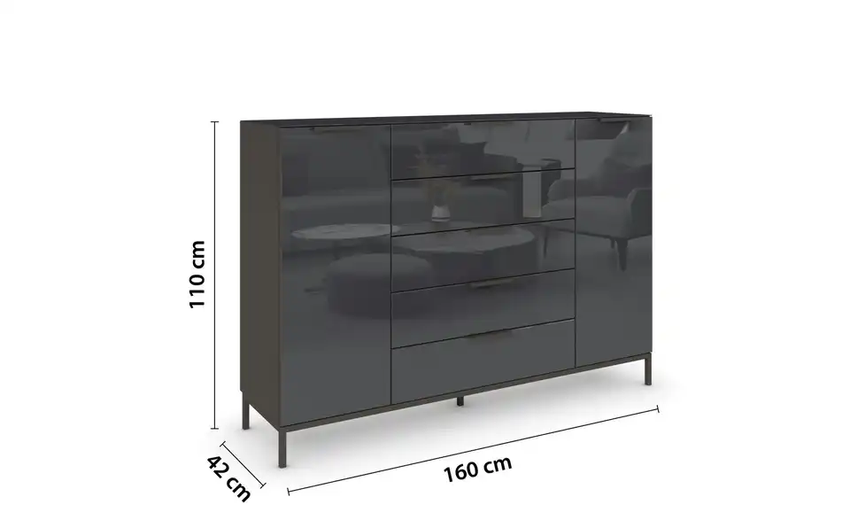 Highboard Flipp BHL 160|110|42 cm