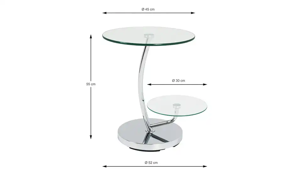 Beistelltisch Hanau H 55 cm, Ø 52 cm