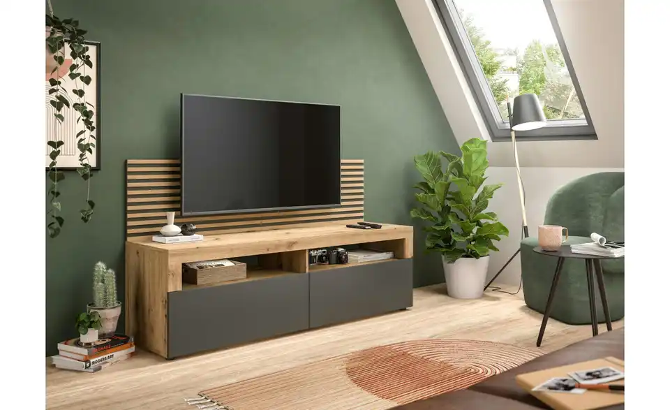 Lowboard inkl. Paneel Ole BHT 160|90|45 cm