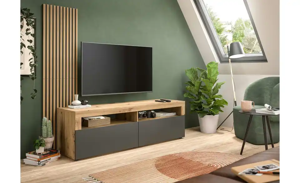 Lowboard inkl. Paneel Ole BHT 160|90|45 cm