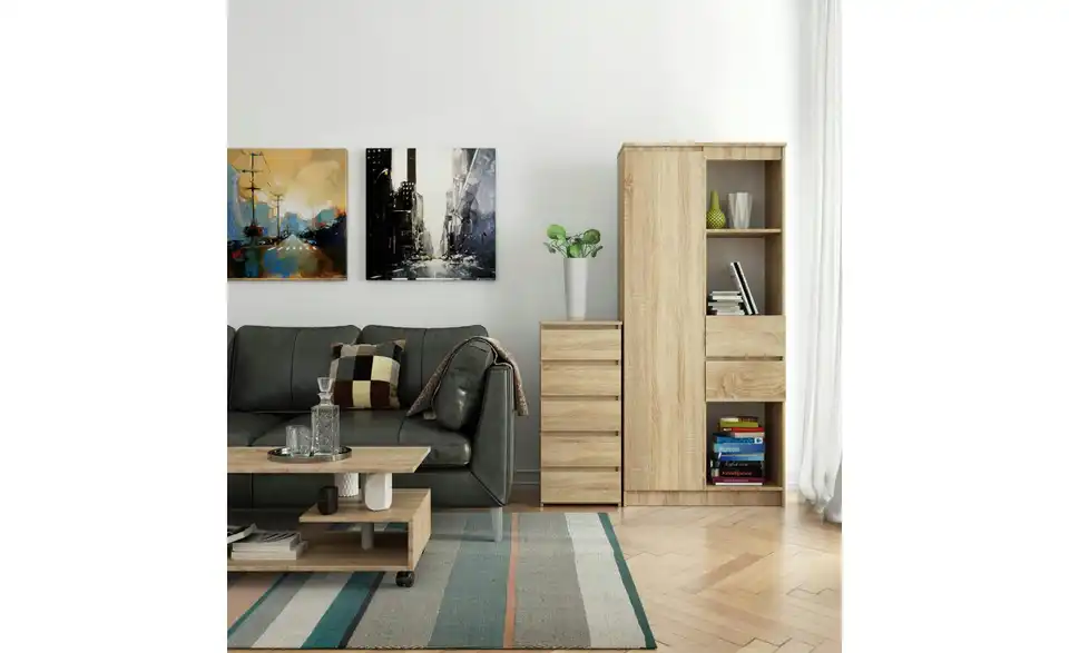 Kommode mit 5 Schubladen Carlo BHL 40|92|35 cm