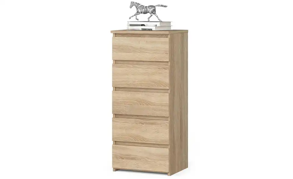 Kommode mit 5 Schubladen Carlo BHL 40|92|35 cm
