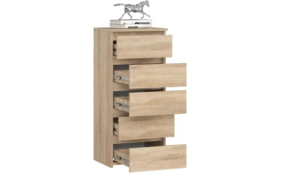 Kommode mit 5 Schubladen Carlo BHL 40|92|35 cm