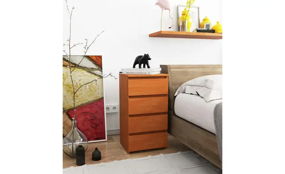 Kommode mit 4 Schubladen Carlo BHL 40|74|35 cm