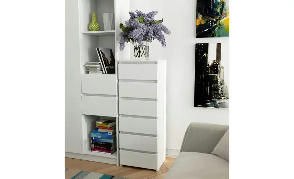 Kommode mit 6 Schubladen Carlo BHL 40|109|35 cm