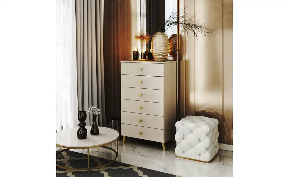 Kommode mit 6 Schubladen Lara BHL 60|104|37 cm