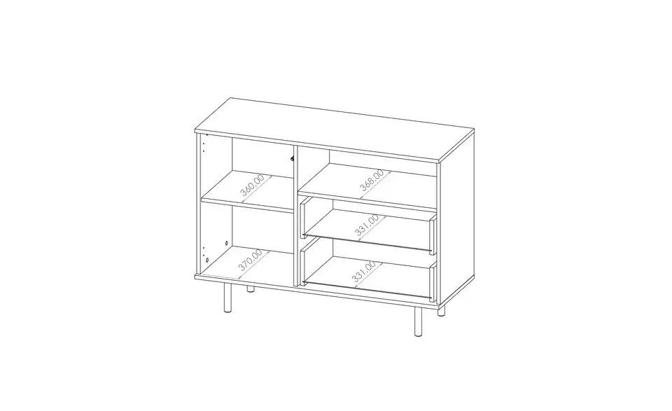 Sideboard Bianco BHL 107|80|41 cm