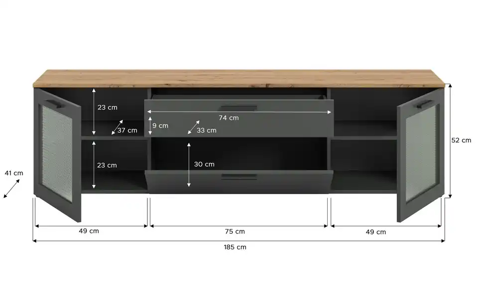 Lowboard BHL 185|52|40 cm