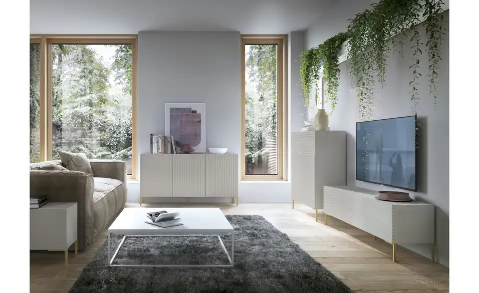 Selsey Highboard Lammelo BHT 92|104|38 cm