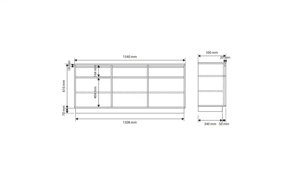 Selsey Sideboard Evo BHL 154|68,6|39 cm