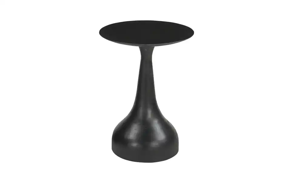 Beistelltisch Black Smooth H 52 cm, Ø 38 cm