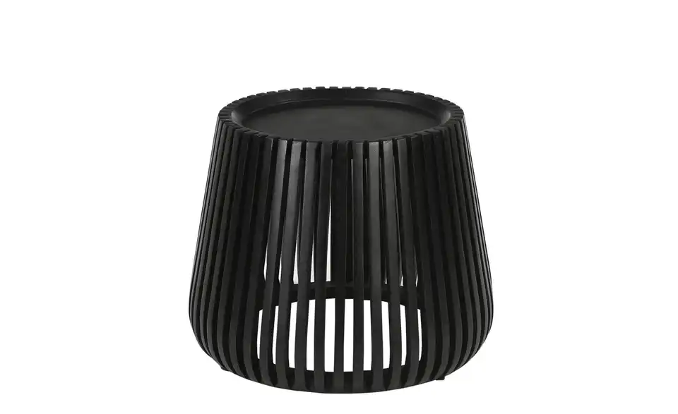 Beistelltisch Black Smooth H 46 cm, Ø 50 cm