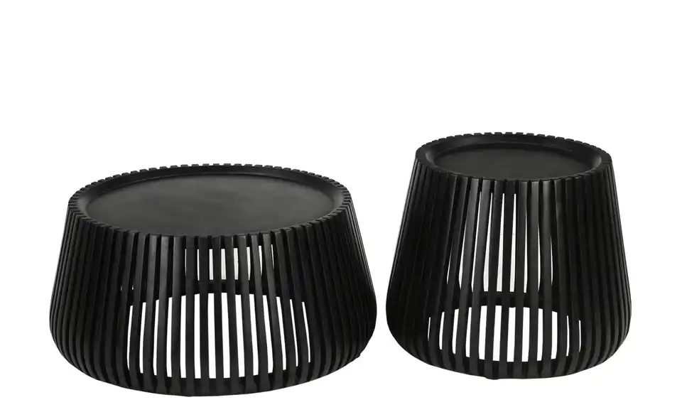 Beistelltisch Black Smooth H 46 cm, Ø 50 cm