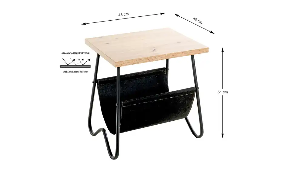 Beistelltisch BHL 48|51|40 cm