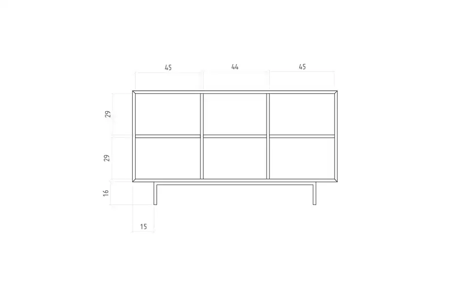 Sideboard Clara BHL 144|80|45 cm