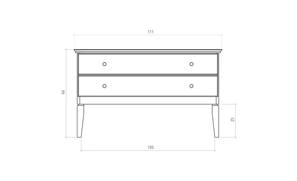 Kommode Erik BHL 112|66|45 cm