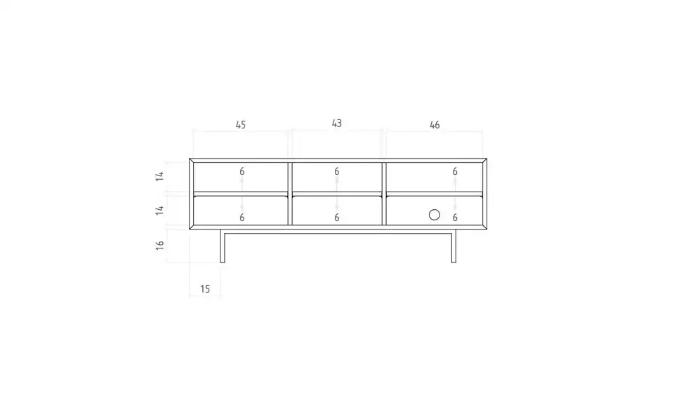 Lowboard Clara BHL 144|50|45 cm