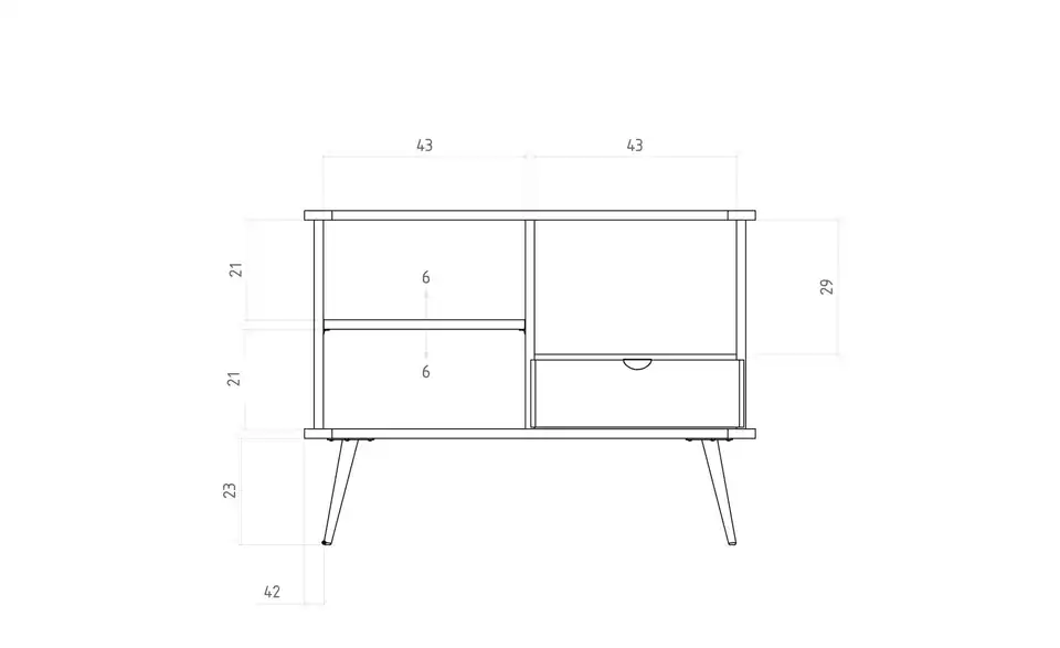 Sideboard Nico BHL 97|72|46 cm