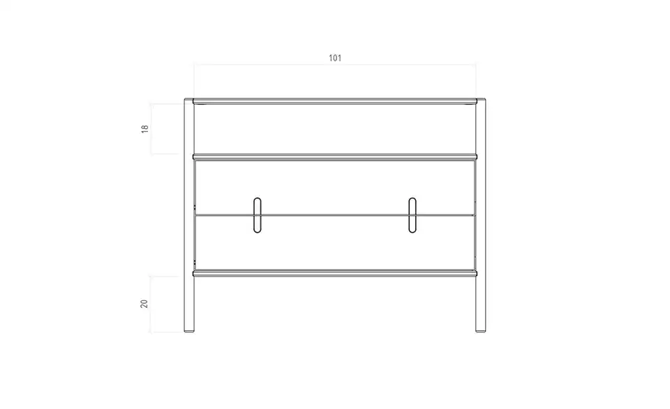 Kommode Greta BHL 108|84|46 cm