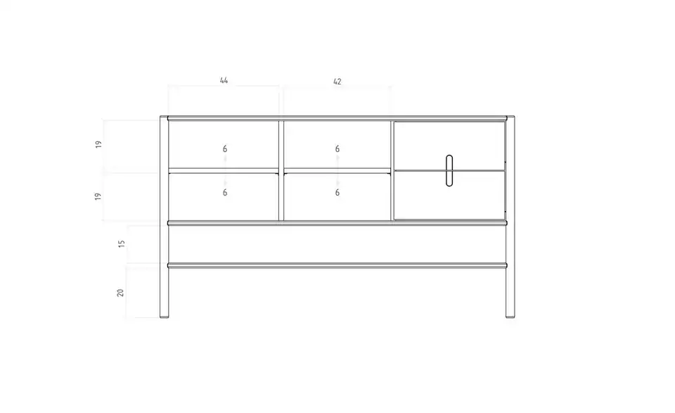Sideboard Greta BHL 142|81|46 cm