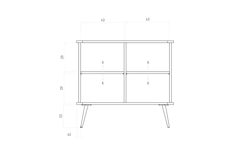 Sideboard Nico BHL 97|87|46 cm