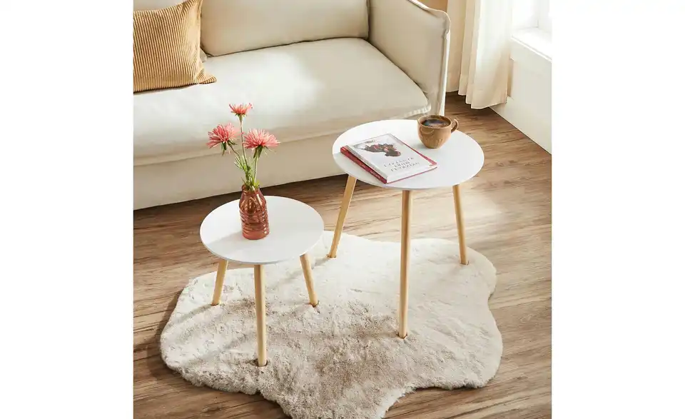 Beistelltisch 2er-Set H 50 cm, Ø 45 cm