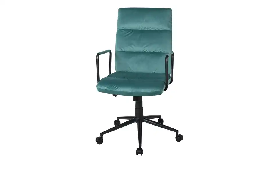 Büro-Drehstuhl Fuhse BHT 57|103|57 cm, Velours
