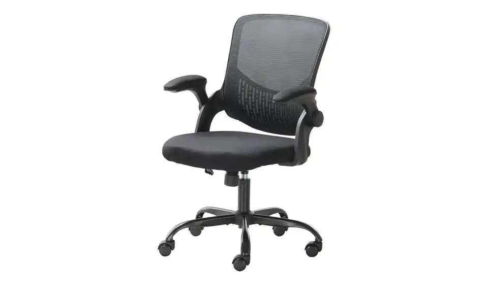 Büro-Drehstuhl Schwarzbach 1 BHT 60,5|99|60,5 cm, Netzstoff/Mesh