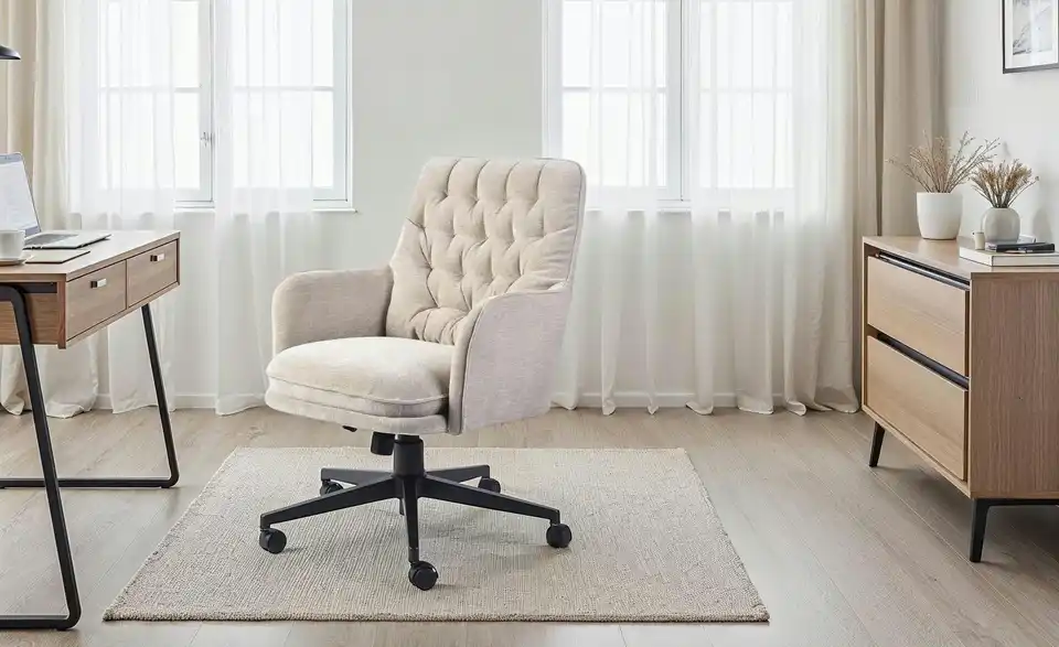 Bürodrehstuhl Aland BHT 64|88|68 cm, Kunstfaser Bürodrehstuhl Aland BHT 64|88|68 cm, Kunstfaser