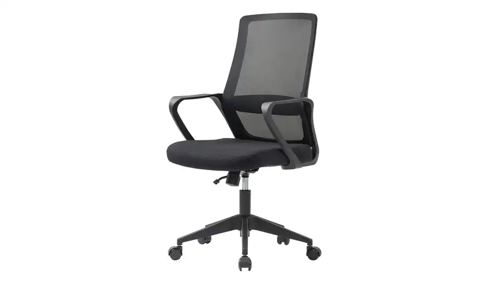 Bürodrehstuhl Heller BHT 56|102|57 cm, Netzstoff/Mesh