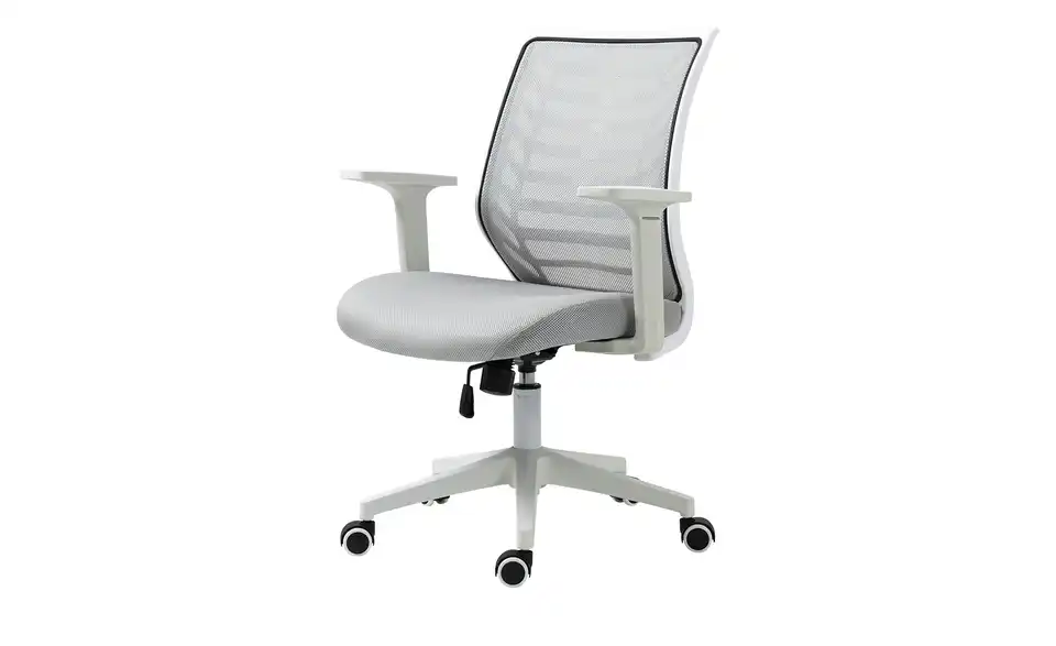 Bürodrehstuhl Federbach BHT 62|99|60 cm, Netzstoff/Mesh